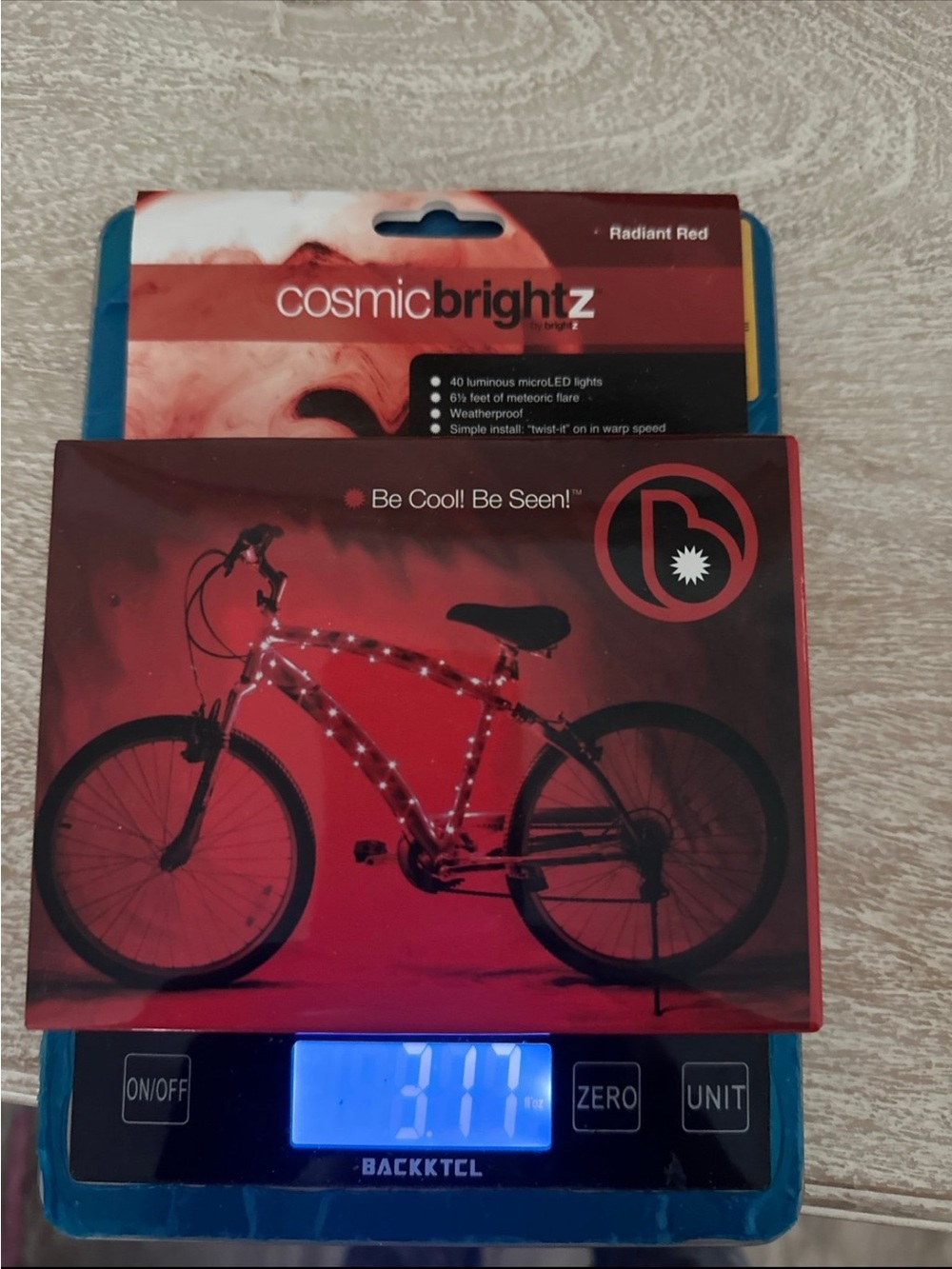 Cosmic Brightz Radiant Red Bike LED Light Strip